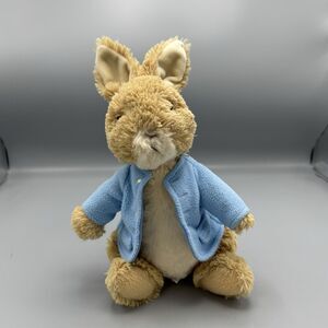 Gund 2017 Peter Rabbit Plush Stuffed Animal Baby Easter Soft 9" Tall Blue Jacket